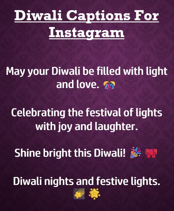 diwali captions for instagram