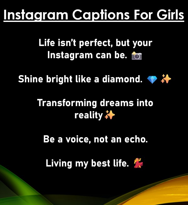 instagram captions for girls