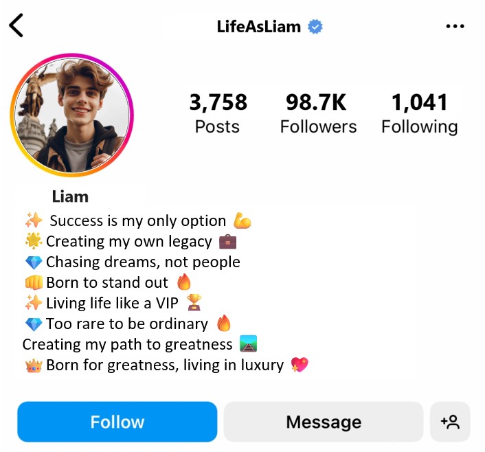 instagram vip bio for boy