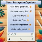 short instagram captions