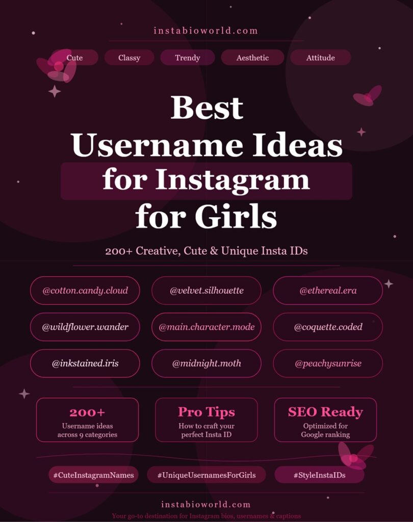 Best Username Ideas for Instagram for Girls