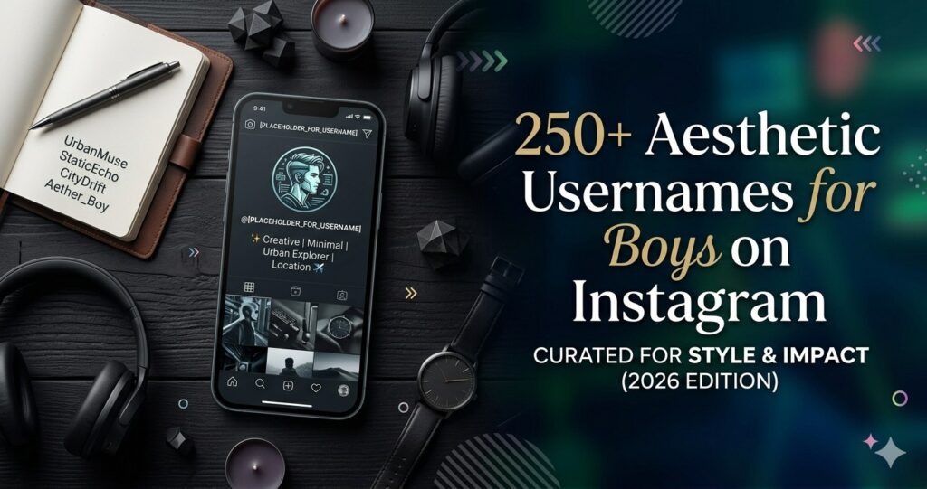 Aesthetic Username for Instagram for Boy