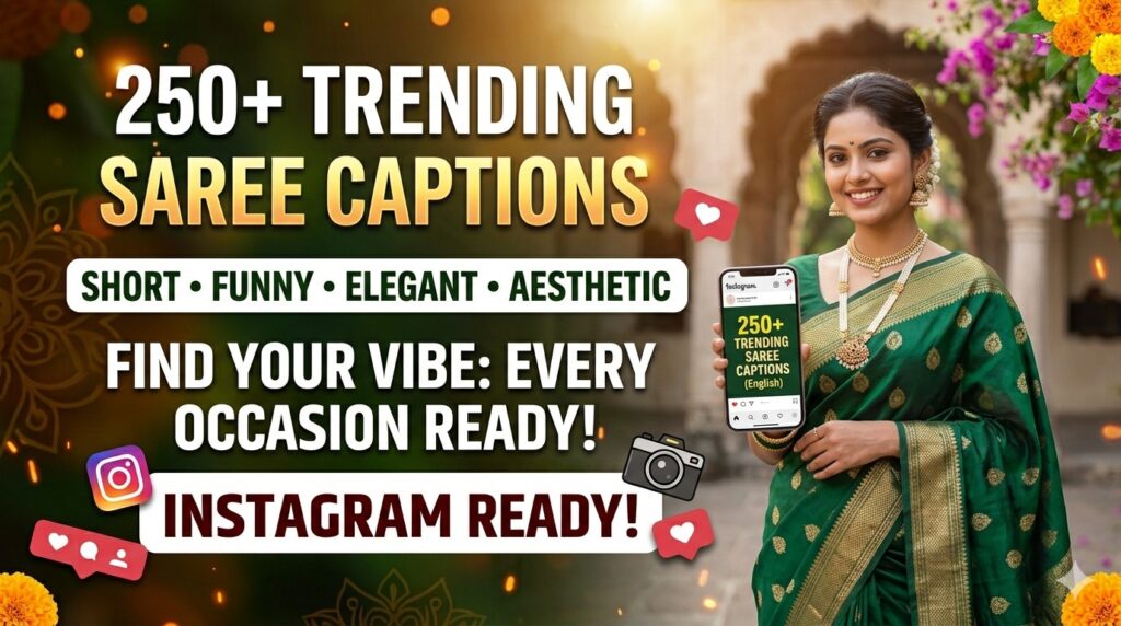 Saree Captions for Instagram in English